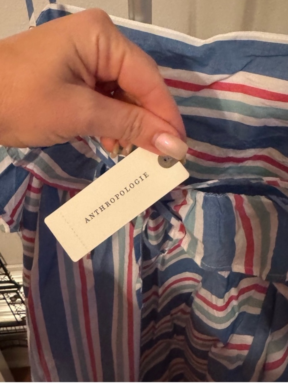 NWT Anthropologie Celandine Sleeveless Square-Neck Knee-Length Striped Dress - Picture 9 of 10